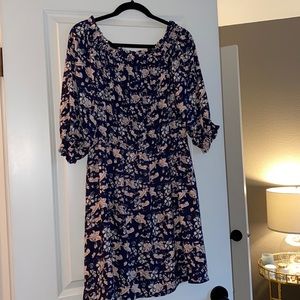 Cece Smocked Detail Dress